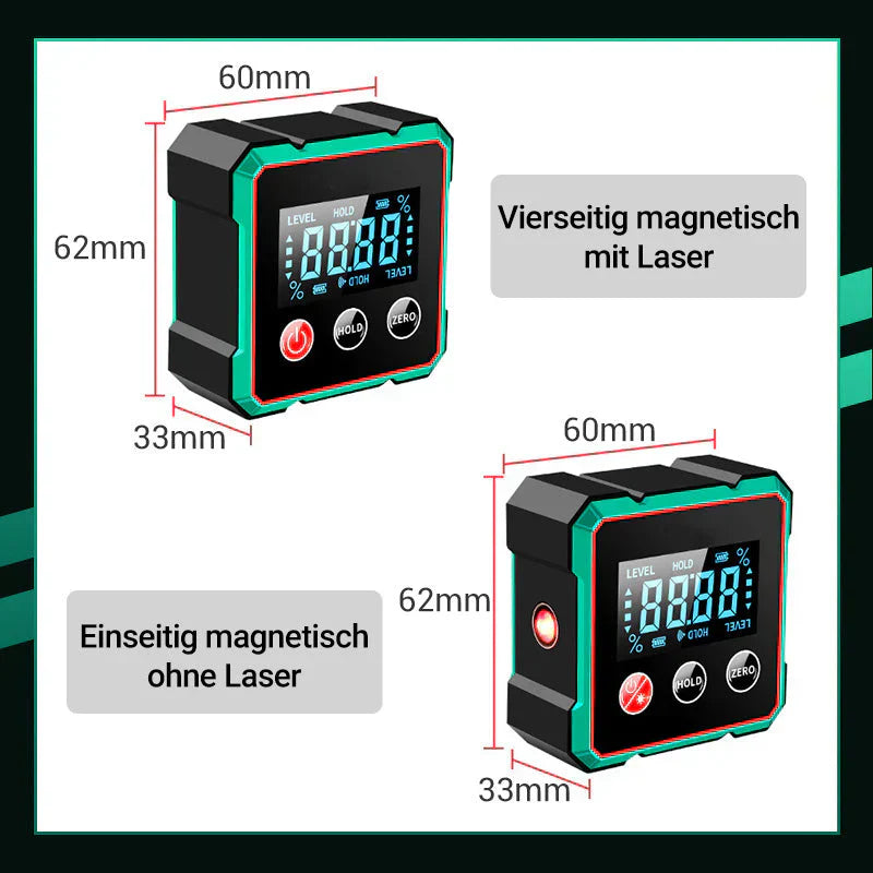 💥Magnetischer digitaler Winkelsucher mit elektronischem Laser🛠️