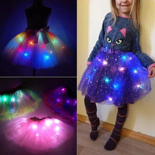 💕 50% RABATT! ✨ Magischer LED-Tutu-Rock – Leuchtend, leicht & verspiel – Ideal für Partys, Festivals & besondere Anlässe 🌸