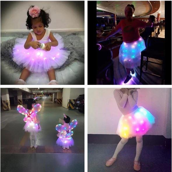 💕 50% RABATT! ✨ Magischer LED-Tutu-Rock – Leuchtend, leicht & verspiel – Ideal für Partys, Festivals & besondere Anlässe 🌸