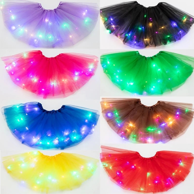 💕 50% RABATT! ✨ Magischer LED-Tutu-Rock – Leuchtend, leicht & verspiel – Ideal für Partys, Festivals & besondere Anlässe 🌸