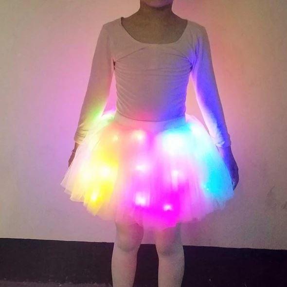 💕 50% RABATT! ✨ Magischer LED-Tutu-Rock – Leuchtend, leicht & verspiel – Ideal für Partys, Festivals & besondere Anlässe 🌸