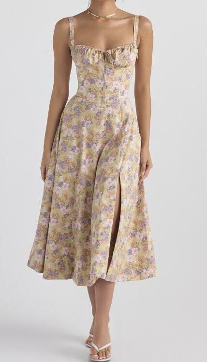 🌷Sommer Heißer Verkauf-51% Rabatt🍧Bedrucktes Bustier-Sommerkleid