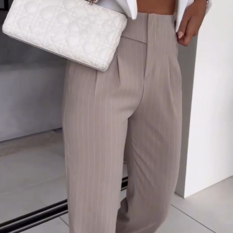 🔥Vielseitige, lässige Nadelstreifen-Anzughose für Damen