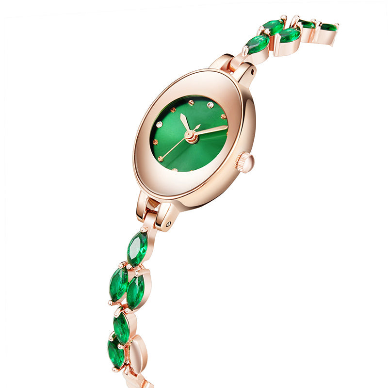 🎀⌚Womne's farbige Zirkon-Armbanduhr