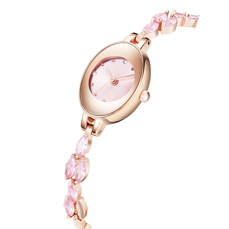 🎀⌚Womne's farbige Zirkon-Armbanduhr