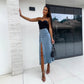 🌼👖 Stilvoller Bodycon-Rock aus Denim mit Knopfverschluss – Bequemer Tragekomfort und zeitloser Stil
