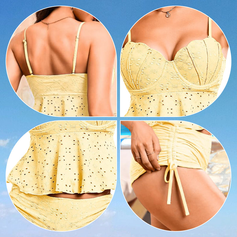 🔥Frauenstahlpalette Feste Farbhalter Split Bikini