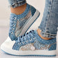 👟2026 Neues Design🙋‍♀️✨Damen Casual Flat Runde Zehe Lace Up Low Top Schuhe