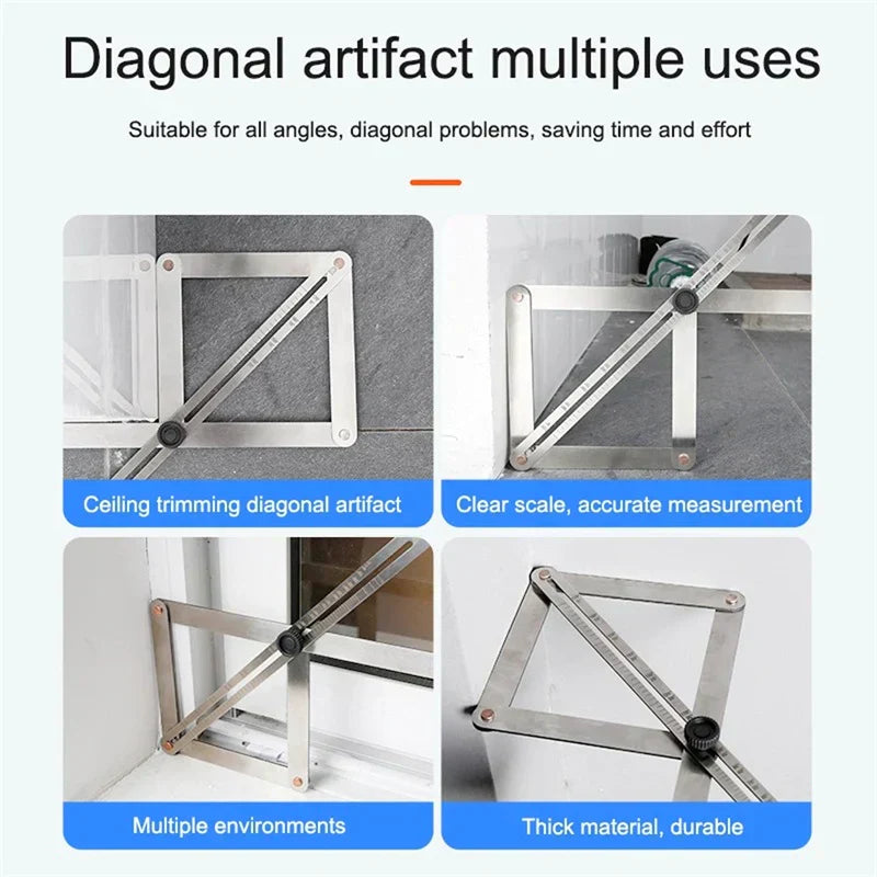 🔥Multifunktionales Diagonallineal für die Holzbearbeitung
