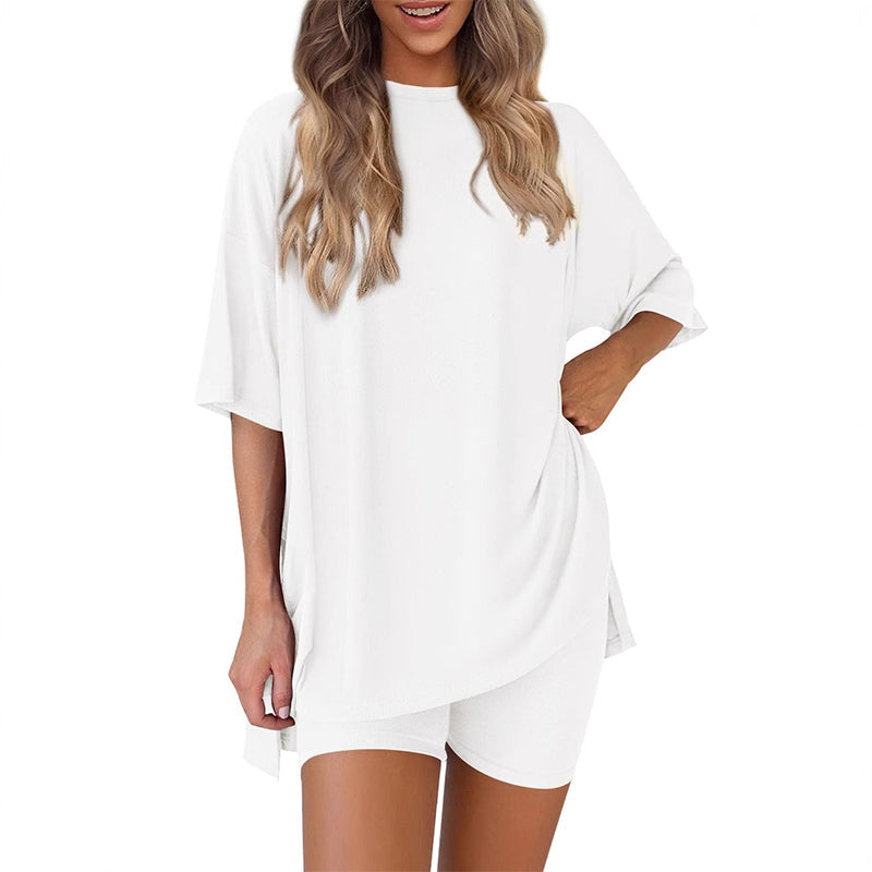 ⏳lässiges zweiteiliges Set mit kurzen Ärmeln und Shorts