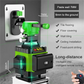 📏 50% RABATT! 🔦 Infrarot-Laserwasserwaage mit Grünem Licht – Selbstnivellierend, Horizontale & Vertikale Linien & Ideal Für Präzisionsarbeiten 🔧