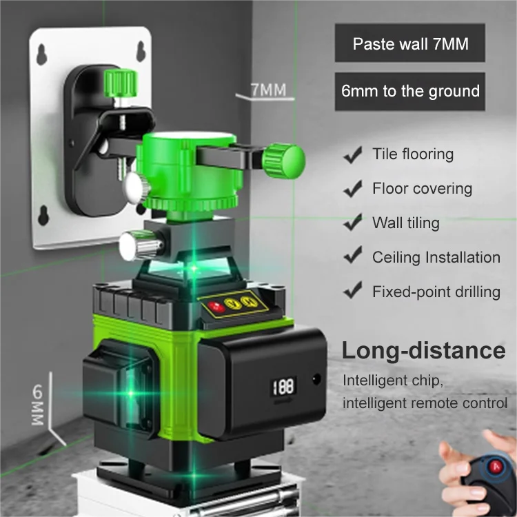 📏 50% RABATT! 🔦 Infrarot-Laserwasserwaage mit Grünem Licht – Selbstnivellierend, Horizontale & Vertikale Linien & Ideal Für Präzisionsarbeiten 🔧