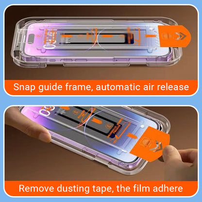 🔥Displayschutz aus gehärtetem Glas mit staubdichtem Auto-Alignment-Kit