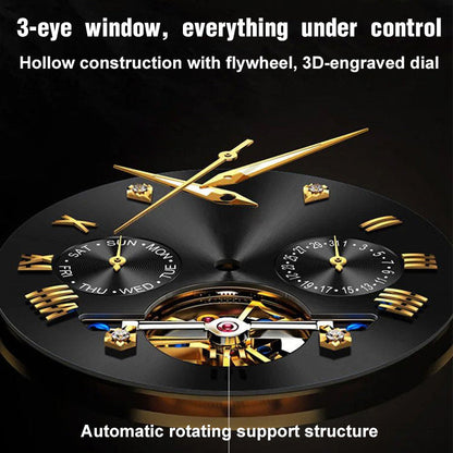 Neue Multifunktions-Chronographen-Armbanduhr mit 6 Zeigern