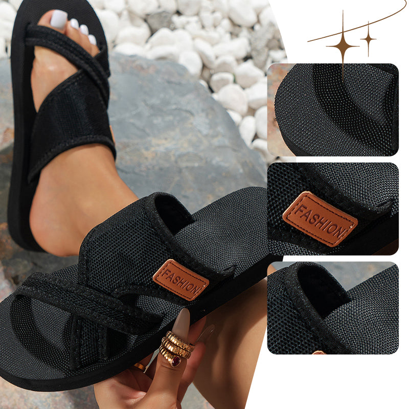 👡✨ 50% RABATT! Stilvolle Slide-Sandalen mit Kreuzband für Damen – Leicht, bequem & perfekt für Sommer & Alltag 🌸