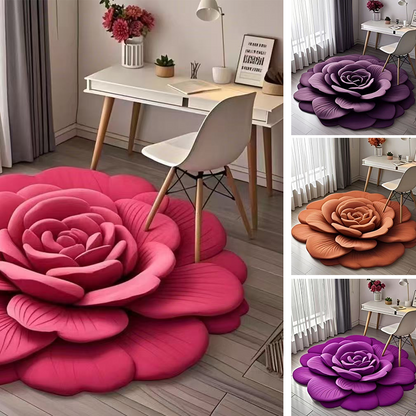 🏠 2025 Neues Produkt🌸 🔥Floral Plüsch & Kieselgur Bodenmatte