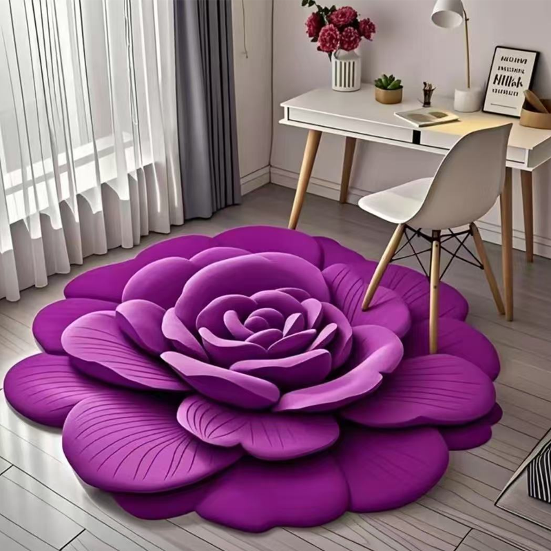 🏠 2025 Neues Produkt🌸 🔥Floral Plüsch & Kieselgur Bodenmatte