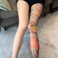 🔥2025 Heißer Verkauf🔥Unisex High Waist Flower Tattoo Strümpfe