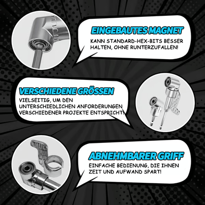 🔥Aktionspreis🔥🔧105-Grad-Winkelbohreradapter - Flexibler Adapter