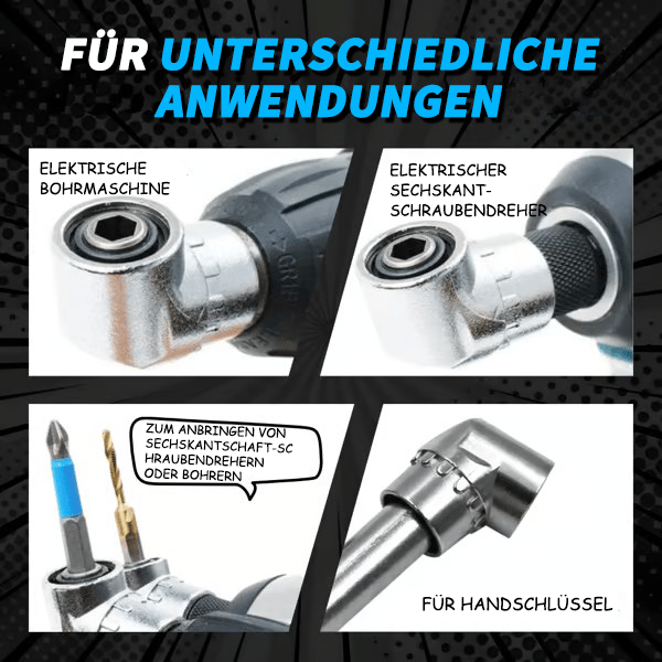 🔥Aktionspreis🔥🔧105-Grad-Winkelbohreradapter - Flexibler Adapter