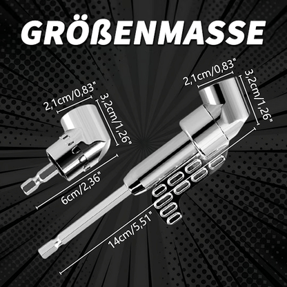 🔥Aktionspreis🔥🔧105-Grad-Winkelbohreradapter - Flexibler Adapter