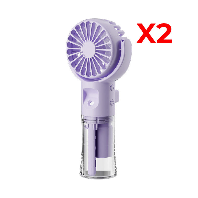 🌀 50% RABATT! 💧 Tragbarer wiederaufladbarer Handventilator mit Nebelfunktion – Kühlender Sprühnebel & 3 Geschwindigkeiten – Perfekt für heiße Tage, Reisen oder Outdoor-Aktivitäten 🌬️✨