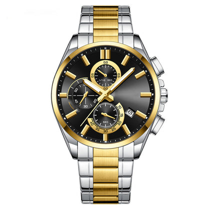 🔥Herren-Edelstahl-Business-Armbanduhr