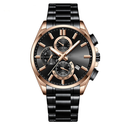 🔥Herren-Edelstahl-Business-Armbanduhr