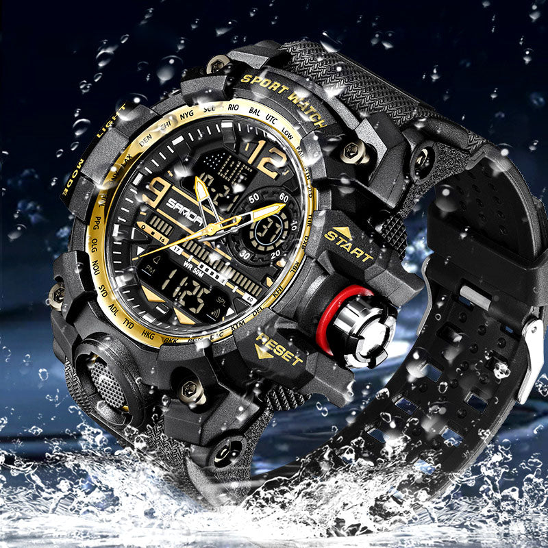 💦⌚100m Wasserdichte Herrenuhr mit Leuchtmasse & Multifunktionen – Robust, sportlich & alltagstauglich ✨