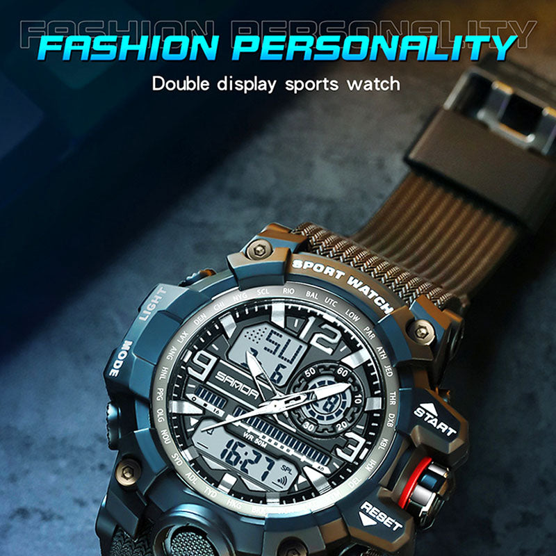 💦⌚100m Wasserdichte Herrenuhr mit Leuchtmasse & Multifunktionen – Robust, sportlich & alltagstauglich ✨