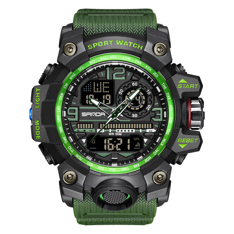 💦⌚100m Wasserdichte Herrenuhr mit Leuchtmasse & Multifunktionen – Robust, sportlich & alltagstauglich ✨