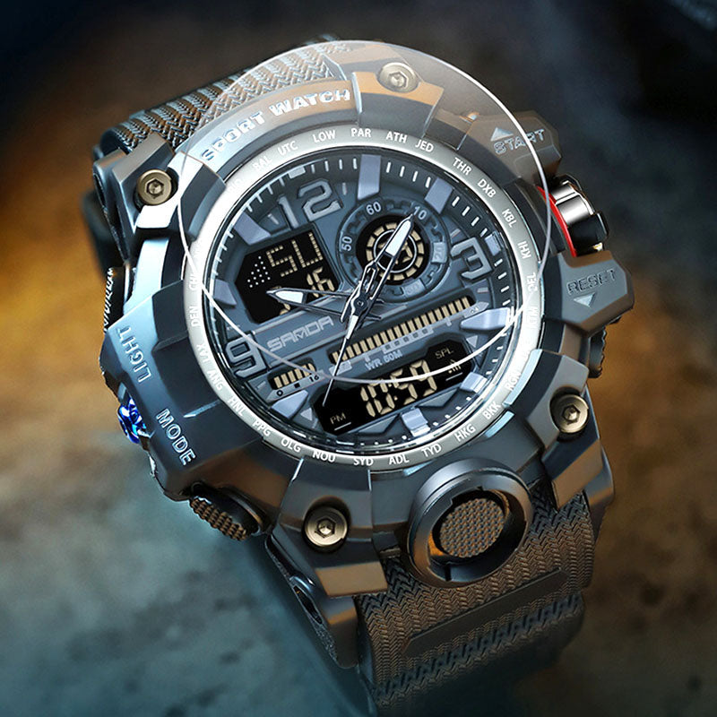 💦⌚100m Wasserdichte Herrenuhr mit Leuchtmasse & Multifunktionen – Robust, sportlich & alltagstauglich ✨