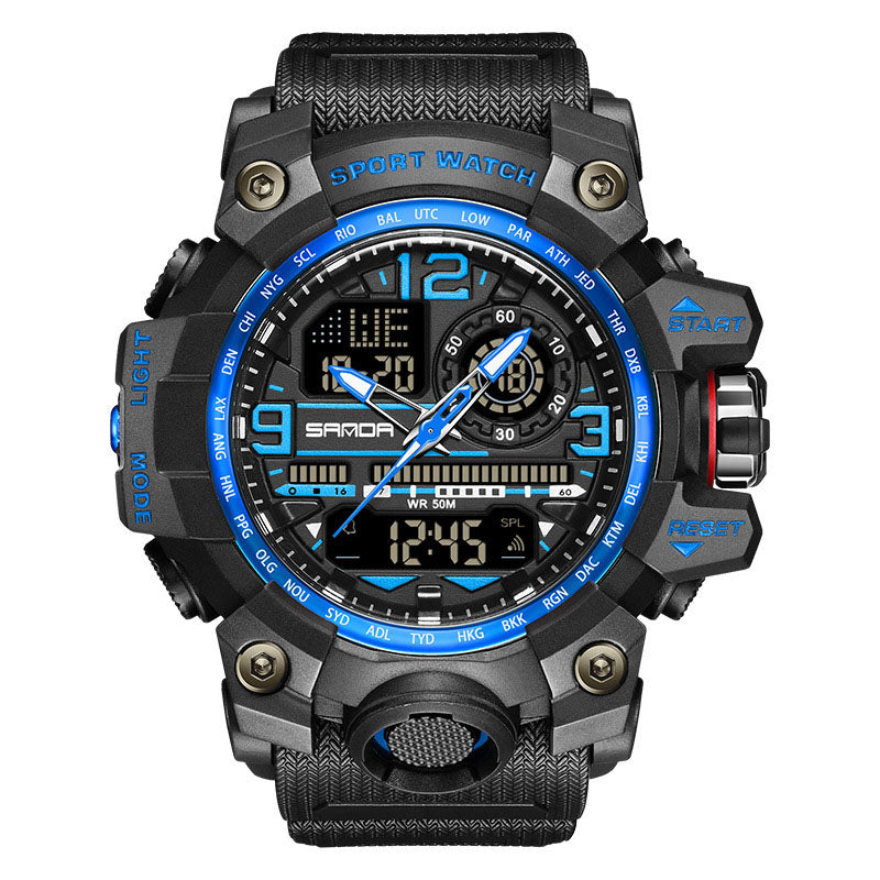 💦⌚100m Wasserdichte Herrenuhr mit Leuchtmasse & Multifunktionen – Robust, sportlich & alltagstauglich ✨