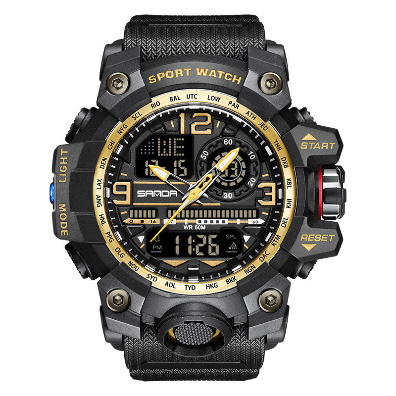 💦⌚100m Wasserdichte Herrenuhr mit Leuchtmasse & Multifunktionen – Robust, sportlich & alltagstauglich ✨