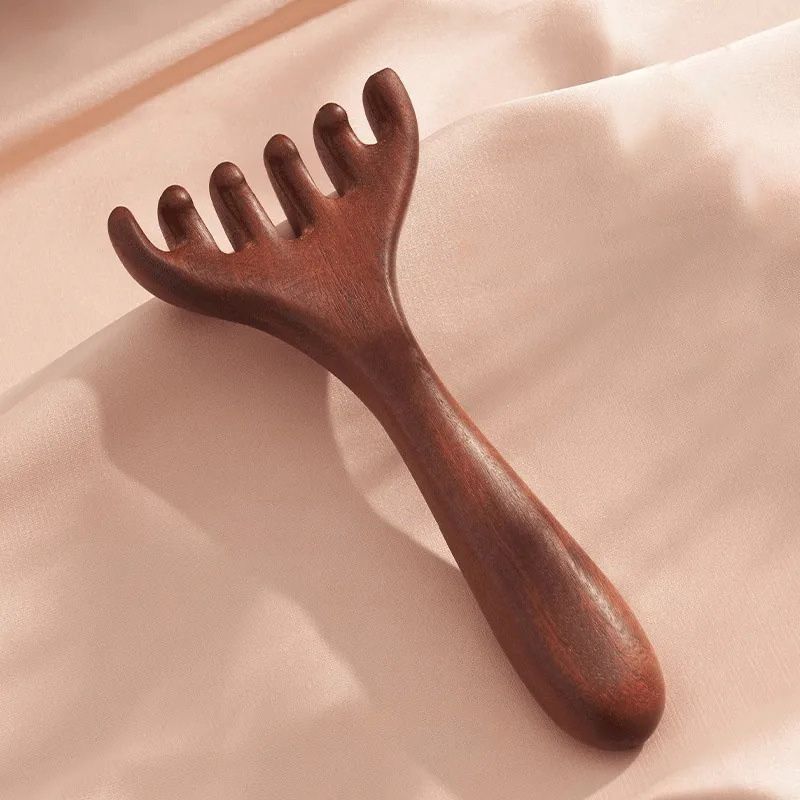 Massagekamm mit sechs Zinken für die Meridiane