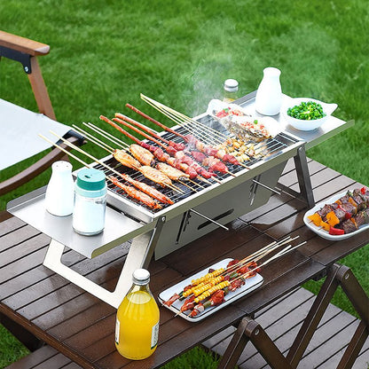 🔥🔥Klappbarer Edelstahl-Grill für draußen