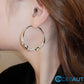 🌸68 % RABATT !!🌸Der Vorverkauf läuft!!! Wer zuerst kauft, bekommt zuerst!！！Circle Earrings with Zirconia