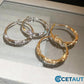 🌸68 % RABATT !!🌸Der Vorverkauf läuft!!! Wer zuerst kauft, bekommt zuerst!！！Circle Earrings with Zirconia