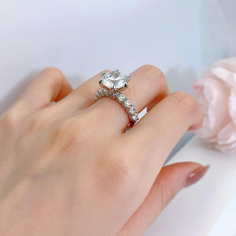 🎁Gift For You | 5 Carat Moonlight Sterling Silver Moissanite Ring