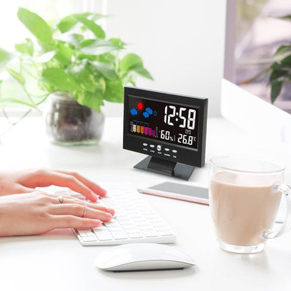 ✨⏰ Letzter Tag der Aktion 50% 🔥 Digitaler LED-Temperatur- und Luftfeuchtigkeitsmesser Wettervorhersage LED-Zähler Wecker