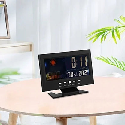 ✨⏰ Letzter Tag der Aktion 50% 🔥 Digitaler LED-Temperatur- und Luftfeuchtigkeitsmesser Wettervorhersage LED-Zähler Wecker