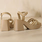 💥Schneller Verkauf✨Damen-Sandalen mit offener Spitze und hohem Blockabsatz