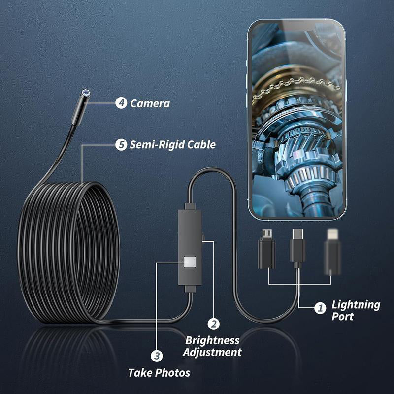 ⏳Zeitlich begrenztes Angebot⌛Wasserdichte HD-Endoskopiekamera