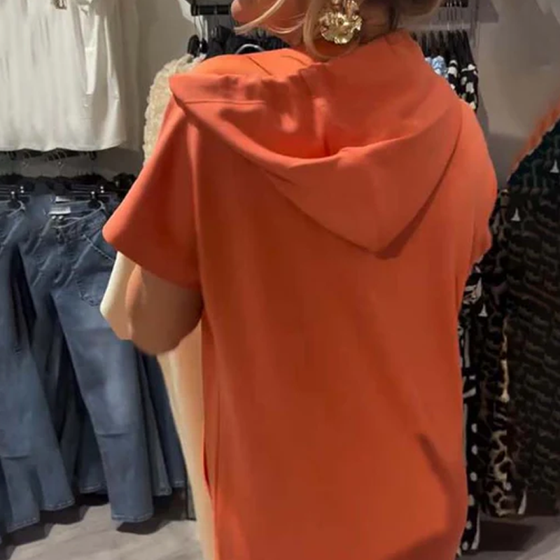 🌸💐Damenkleid mit kurzen Ärmeln und Kapuze🚀Kaufen Sie 2 und erhalten Sie kostenlosen Versand🚀