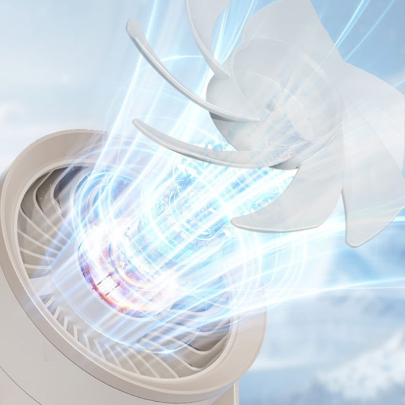 Kleiner tragbarer aufladbarer wandmontierter Ventilator mit Lampen