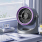 Kleiner tragbarer aufladbarer wandmontierter Ventilator mit Lampen