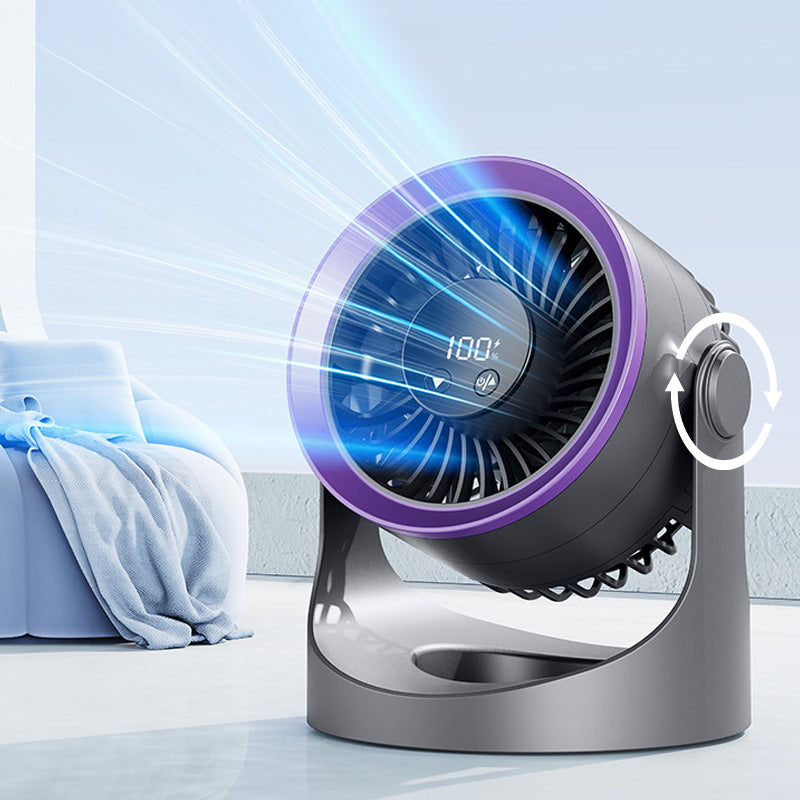 Kleiner tragbarer aufladbarer wandmontierter Ventilator mit Lampen