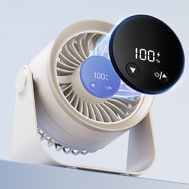 Kleiner tragbarer aufladbarer wandmontierter Ventilator mit Lampen