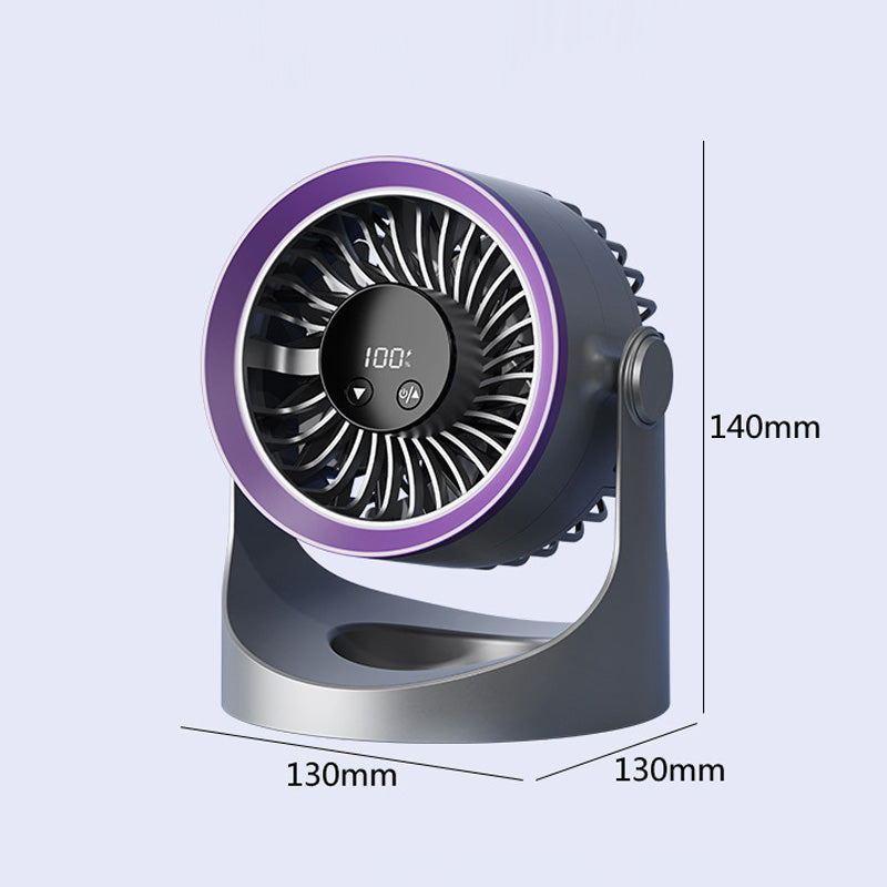 Kleiner tragbarer aufladbarer wandmontierter Ventilator mit Lampen