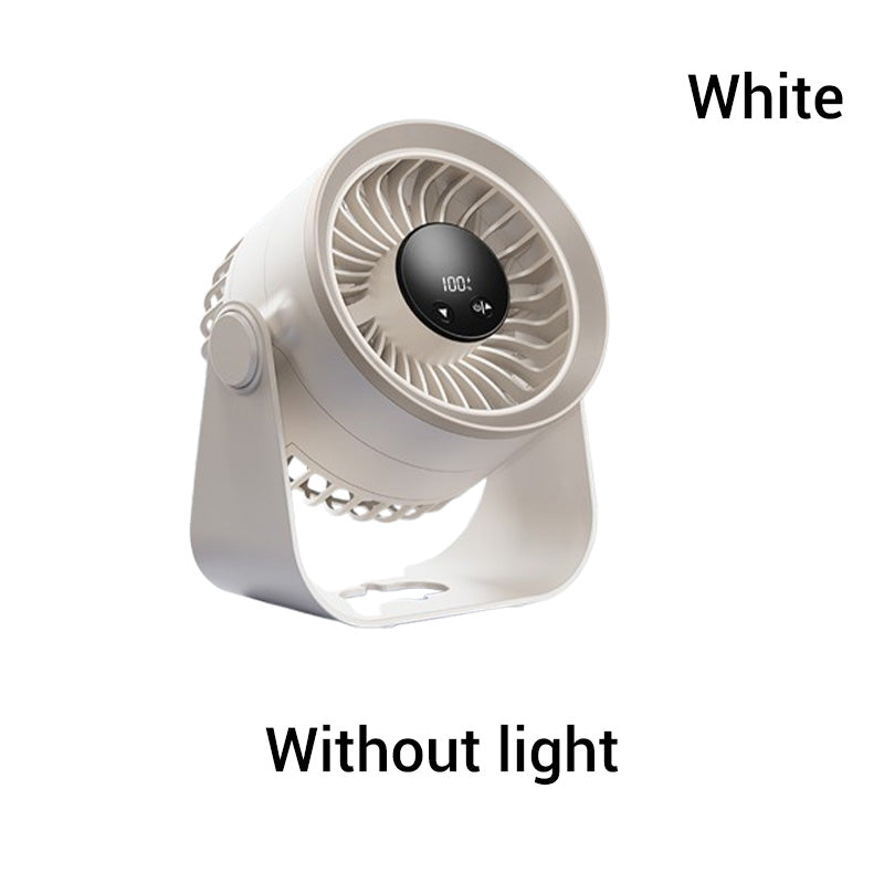 Kleiner tragbarer aufladbarer wandmontierter Ventilator mit Lampen
